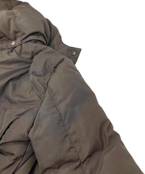 MONCLER（モンクレール）MONCLER (モンクレール) ダウンジャケット　フーデットダウンジャケット　イタリア製 ブラウンの古着・服飾アイテム