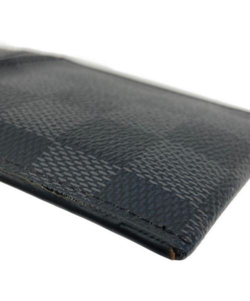 LOUIS VUITTON（ルイ ヴィトン）LOUIS VUITTON (ルイ ヴィトン) ポルトカルトパンス　ダミエ　カードケース　マネークリップ　 ブラック サイズ:実寸参照の古着・服飾アイテム