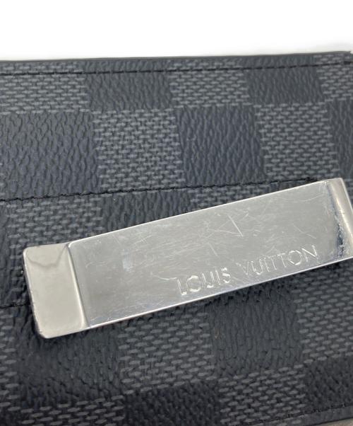 LOUIS VUITTON（ルイ ヴィトン）LOUIS VUITTON (ルイ ヴィトン) ポルトカルトパンス　ダミエ　カードケース　マネークリップ　 ブラック サイズ:実寸参照の古着・服飾アイテム