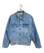 ARMANI JEANSアルマーニジーンズ）の古着「【古着】90’Sオーバーサイズデニムジャケット　90年代　USA製」｜スカイブルー