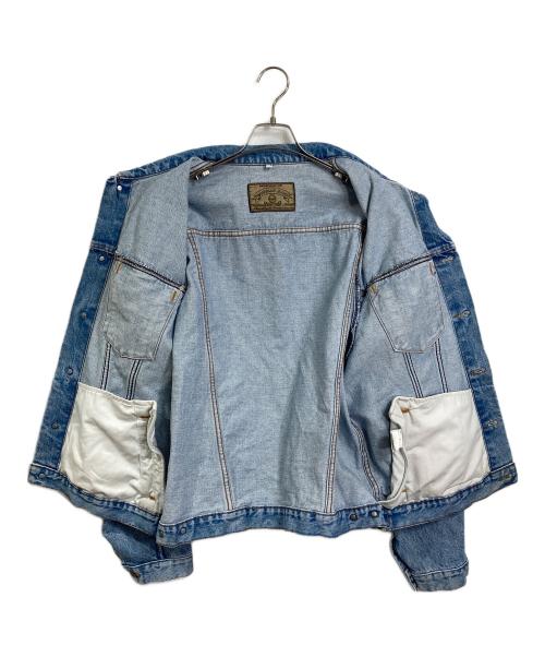 ARMANI JEANS（アルマーニジーンズ）ARMANI JEANS (アルマーニジーンズ) 【古着】90’Sオーバーサイズデニムジャケット　90年代　USA製 スカイブルー サイズ:Lの古着・服飾アイテム