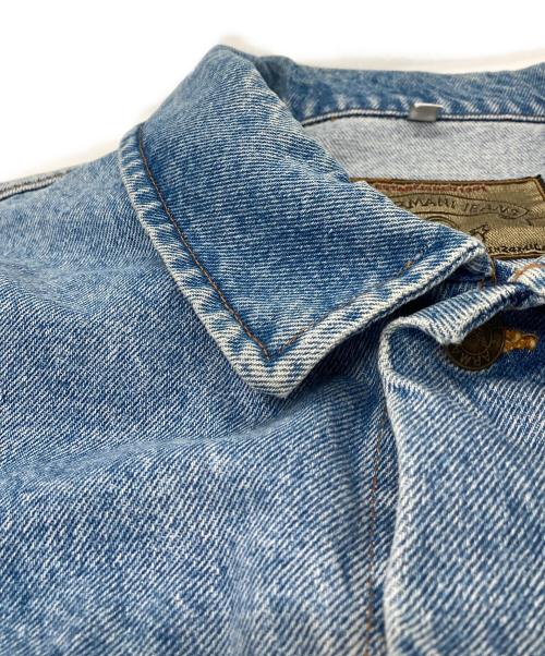 ARMANI JEANS（アルマーニジーンズ）ARMANI JEANS (アルマーニジーンズ) 【古着】90’Sオーバーサイズデニムジャケット　90年代　USA製 スカイブルー サイズ:Lの古着・服飾アイテム