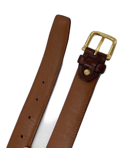 LOEWE（ロエベ）LOEWE (ロエベ) ロゴバックルベルト　レザーベルト ブラウン サイズ:36/90の古着・服飾アイテム