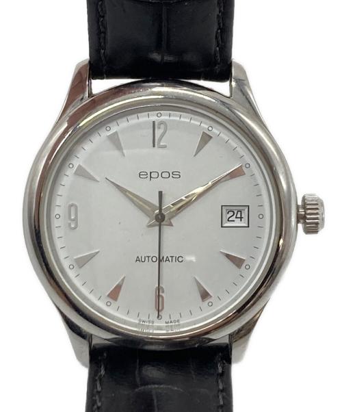 epos（エポス）EPOS (エポス) デイト 自動巻き 腕時計　アナログ ホワイト×ブラック サイズ:実寸参照の古着・服飾アイテム