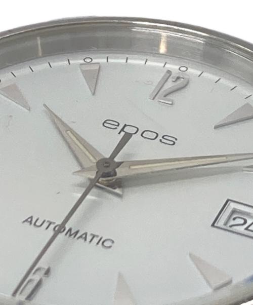 epos（エポス）EPOS (エポス) デイト 自動巻き 腕時計　アナログ ホワイト×ブラック サイズ:実寸参照の古着・服飾アイテム