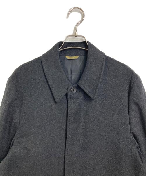 A.A.R yohji yamamoto（アール ヨウジヤマモト）A.A.R YOHJI YAMAMOTO (アール ヨウジヤマモト) カシミヤコート　ステンカラーコート　ロングコート グレー サイズ:Lの古着・服飾アイテム