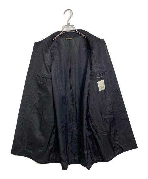 A.A.R yohji yamamoto（アール ヨウジヤマモト）A.A.R YOHJI YAMAMOTO (アール ヨウジヤマモト) カシミヤコート　ステンカラーコート　ロングコート グレー サイズ:Lの古着・服飾アイテム