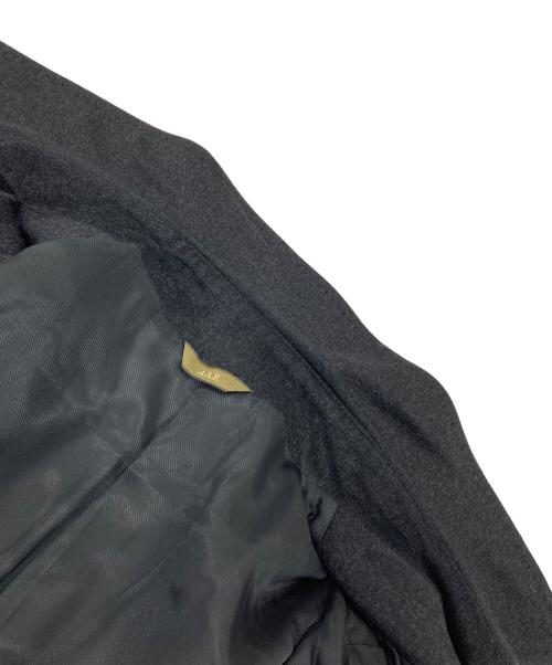 A.A.R yohji yamamoto（アール ヨウジヤマモト）A.A.R YOHJI YAMAMOTO (アール ヨウジヤマモト) カシミヤコート　ステンカラーコート　ロングコート グレー サイズ:Lの古着・服飾アイテム