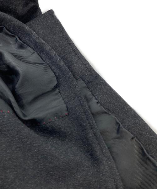 A.A.R yohji yamamoto（アール ヨウジヤマモト）A.A.R YOHJI YAMAMOTO (アール ヨウジヤマモト) カシミヤコート　ステンカラーコート　ロングコート グレー サイズ:Lの古着・服飾アイテム