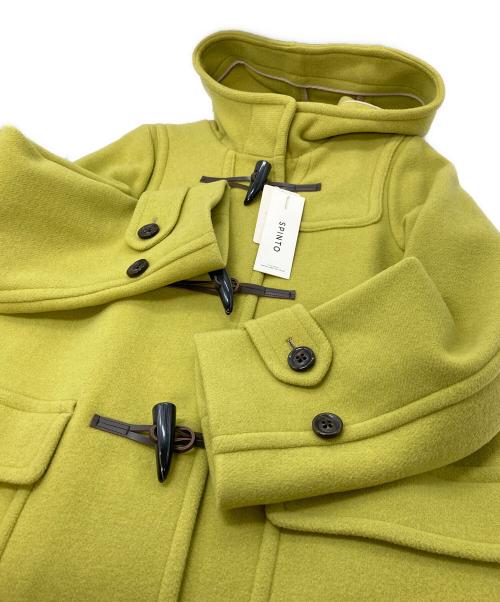 green label relaxing（グリーンレーベルリラクシング）green label relaxing (グリーンレーベルリラクシング) ダッフルコート　ロングダッフル　YELLOW グリーン サイズ:38 未使用品の古着・服飾アイテム