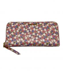 MIU MIU（ミュウミュウ）の古着「ラウンドファスナー長財布 フラワー総柄　花柄　ウォレット」｜マルチカラー