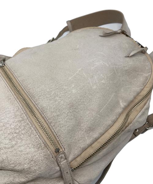 REN（レン）REN (レン) レザーリュック　バックパック ベージュ サイズ:実寸参照の古着・服飾アイテム