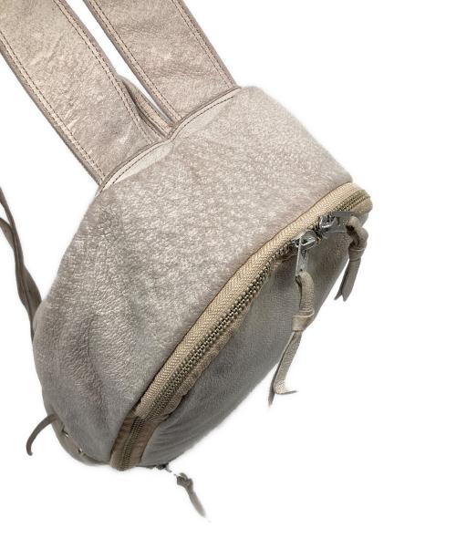 REN（レン）REN (レン) レザーリュック　バックパック ベージュ サイズ:実寸参照の古着・服飾アイテム