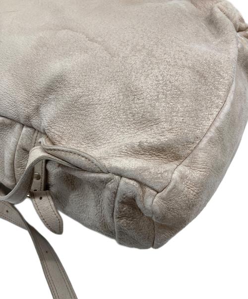 REN（レン）REN (レン) レザーリュック　バックパック ベージュ サイズ:実寸参照の古着・服飾アイテム