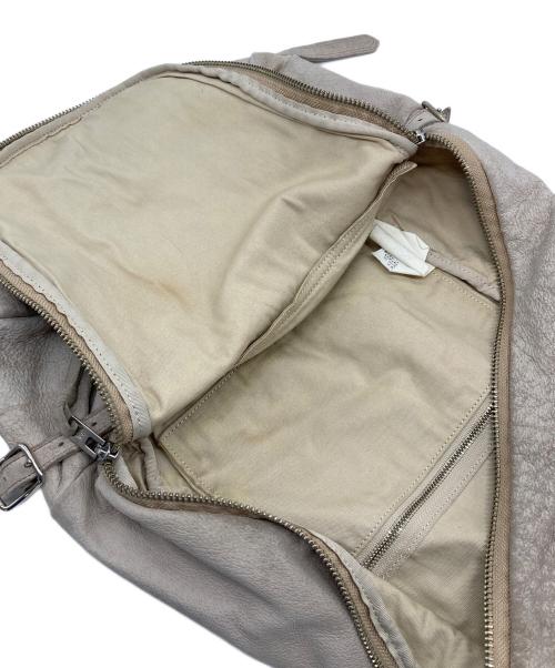 REN（レン）REN (レン) レザーリュック　バックパック ベージュ サイズ:実寸参照の古着・服飾アイテム