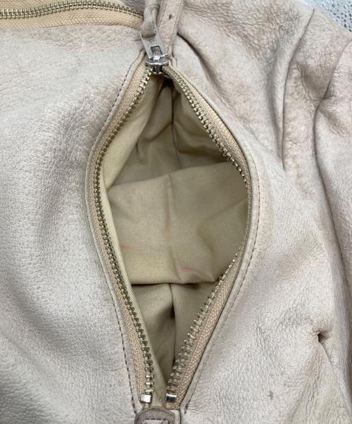 REN（レン）REN (レン) レザーリュック　バックパック ベージュ サイズ:実寸参照の古着・服飾アイテム