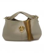 ATAOアタオ）の古着「chivy チヴィ ショルダーバッグ　レザーバッグ　2WAY」｜グレー