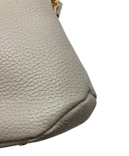 ATAO（アタオ）ATAO (アタオ) chivy チヴィ ショルダーバッグ　レザーバッグ　2WAY グレー サイズ:実寸参照の古着・服飾アイテム