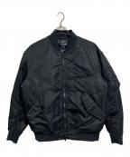 +Jプラスジェイ）の古着「ハイブリッドダウンオーバーサイズMA-1ブルゾン」｜ブラック