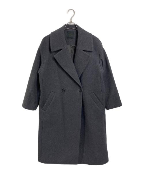 Spick and Span（スピックアンドスパン）Spick and Span (スピックアンドスパン) Wフェイスビックカラーコート　チェスターコート　ロングコート グレー サイズ:38の古着・服飾アイテム