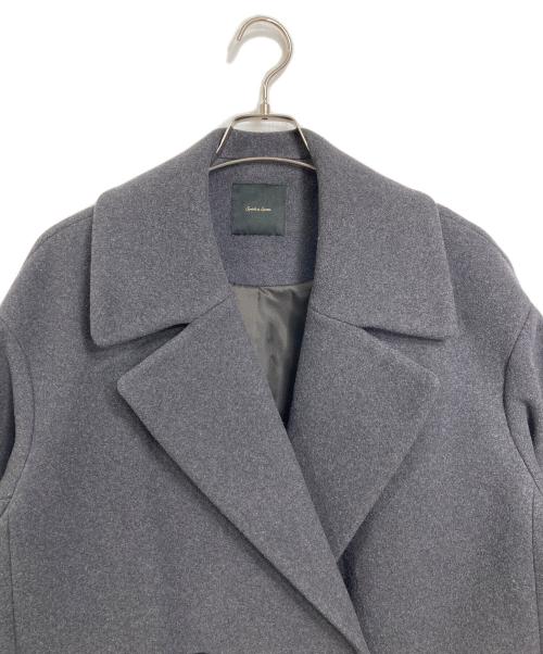 Spick and Span（スピックアンドスパン）Spick and Span (スピックアンドスパン) Wフェイスビックカラーコート　チェスターコート　ロングコート グレー サイズ:38の古着・服飾アイテム