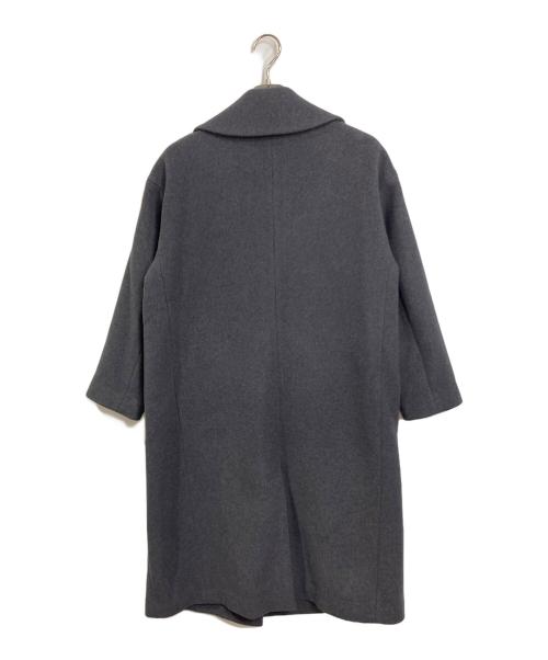 Spick and Span（スピックアンドスパン）Spick and Span (スピックアンドスパン) Wフェイスビックカラーコート　チェスターコート　ロングコート グレー サイズ:38の古着・服飾アイテム