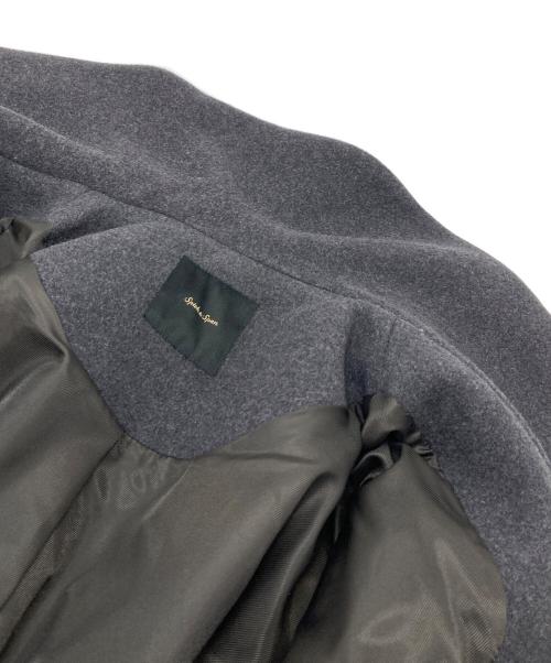 Spick and Span（スピックアンドスパン）Spick and Span (スピックアンドスパン) Wフェイスビックカラーコート　チェスターコート　ロングコート グレー サイズ:38の古着・服飾アイテム