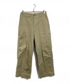 US ARMYユーエスアーミー）の古着「【古着】40's  M-45 チノトラウザーパンツ　40年代　尿素ボタン」｜ベージュ