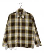 Searsシアーズ）の古着「【古着】オンブレチェックシャツ　」｜イエロー