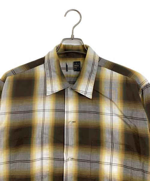 Sears（シアーズ）Sears (シアーズ) 【古着】オンブレチェックシャツ　 イエロー サイズ:Lの古着・服飾アイテム