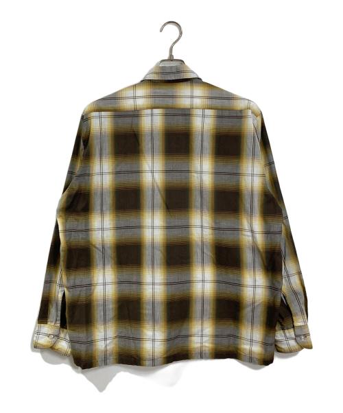 Sears（シアーズ）Sears (シアーズ) 【古着】オンブレチェックシャツ　 イエロー サイズ:Lの古着・服飾アイテム
