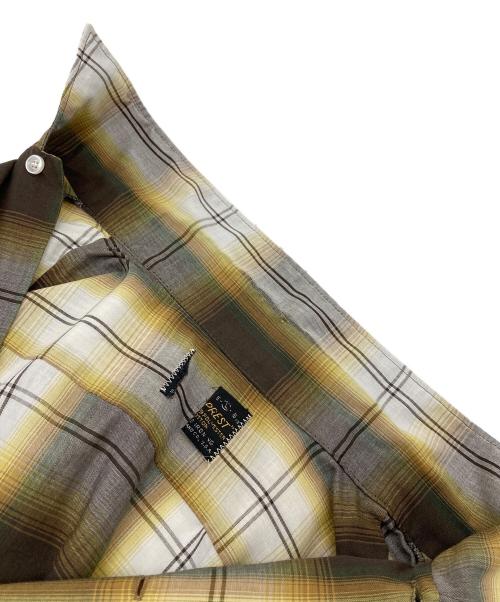 Sears（シアーズ）Sears (シアーズ) 【古着】オンブレチェックシャツ　 イエロー サイズ:Lの古着・服飾アイテム