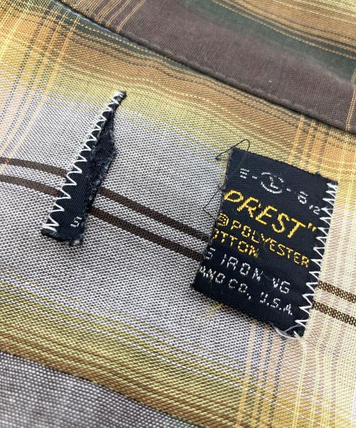 Sears（シアーズ）Sears (シアーズ) 【古着】オンブレチェックシャツ　 イエロー サイズ:Lの古着・服飾アイテム