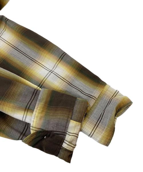 Sears（シアーズ）Sears (シアーズ) 【古着】オンブレチェックシャツ　 イエロー サイズ:Lの古着・服飾アイテム