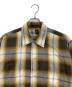 Sears (シアーズ) 【古着】オンブレチェックシャツ　 イエロー サイズ:L：7000円