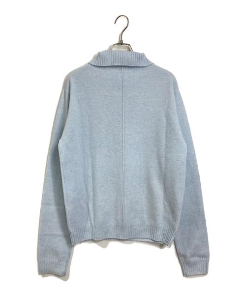 ETRE TOKYO（エトレトウキョウ）ETRE TOKYO (エトレトウキョウ) ハーフジップハイゲージニットプルオーバー　　25AW 完売カラー  スカイブルー/BLUE サイズ:FREEの古着・服飾アイテム