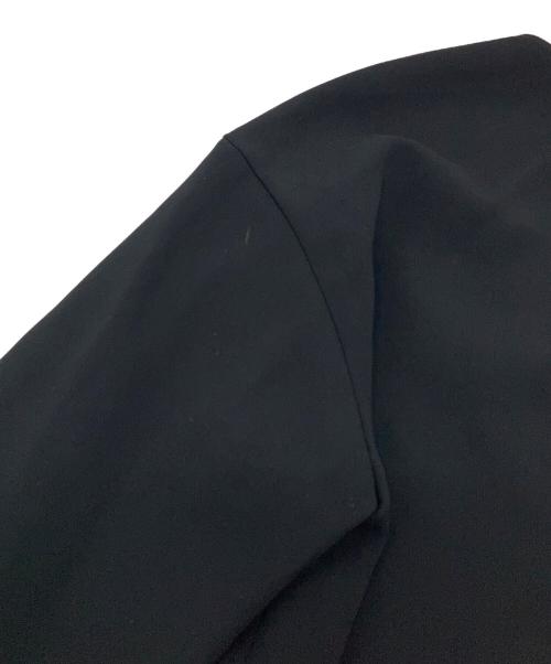 theory（セオリー）theory (セオリー) Vネックブラウス (アイボリー) トリアセテート  ブレスレットスリーブ / ウォッシャブル　Admiral Crepe Round VNK Top ブラック サイズ:P（XS〜S）の古着・服飾アイテム