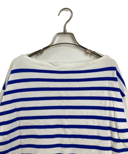 OUTIL（ウティ）OUTIL (ウティ) ボーダーカットソー バスクシャツ　マリンボーダー ブルー×ホワイト サイズ:2の古着・服飾アイテム