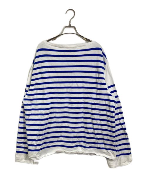 OUTIL（ウティ）OUTIL (ウティ) ボーダーカットソー バスクシャツ　マリンボーダー ブルー×ホワイト サイズ:2の古着・服飾アイテム