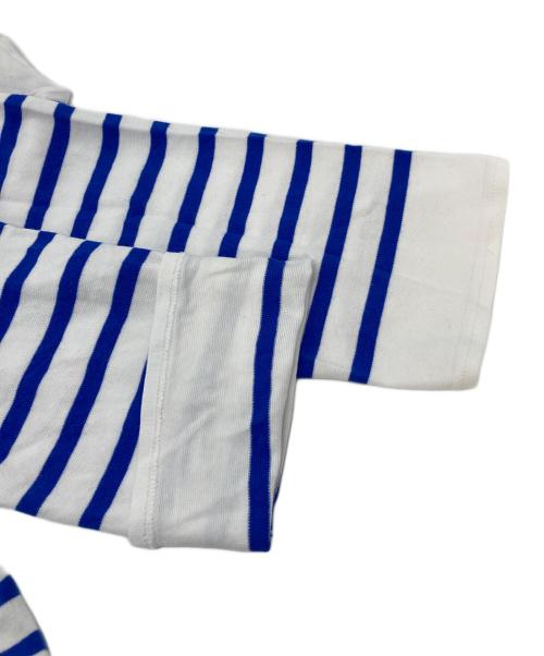 OUTIL（ウティ）OUTIL (ウティ) ボーダーカットソー バスクシャツ　マリンボーダー ブルー×ホワイト サイズ:2の古着・服飾アイテム