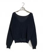 Plageプラージュ）の古着「LI/PE open ニット」｜ブラック
