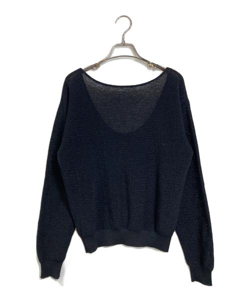 Plage（プラージュ）Plage (プラージュ) LI/PE open ニット ブラック サイズ:FREEの古着・服飾アイテム