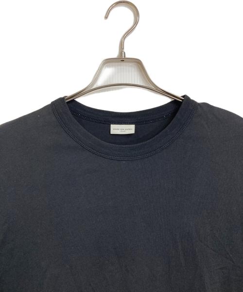 DRIES VAN NOTEN（ドリスヴァンノッテン）DRIES VAN NOTEN (ドリスヴァンノッテン) オーバーサイズコットンTシャツ　半袖カットソー　Tシャツ　Tee  無地 ブラック サイズ:Sの古着・服飾アイテム