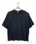 DRIES VAN NOTEN（ドリスヴァンノッテン）の古着「オーバーサイズコットンTシャツ　半袖カットソー　Tシャツ　Tee  無地」｜ブラック