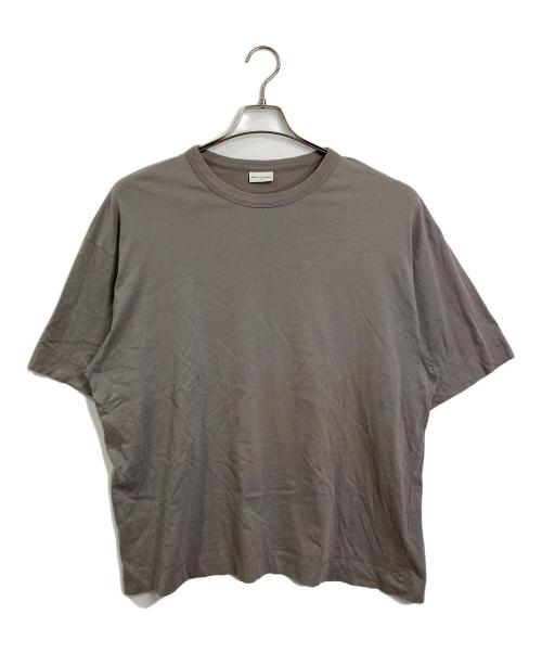 DRIES VAN NOTEN（ドリスヴァンノッテン）DRIES VAN NOTEN (ドリスヴァンノッテン) オーバーサイズコットンTシャツ　半袖カットソー　Tシャツ　Tee  無地 グレー サイズ:Sの古着・服飾アイテム