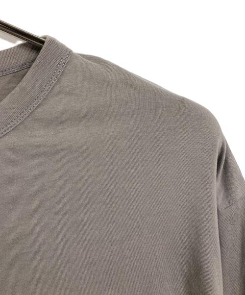 DRIES VAN NOTEN（ドリスヴァンノッテン）DRIES VAN NOTEN (ドリスヴァンノッテン) オーバーサイズコットンTシャツ　半袖カットソー　Tシャツ　Tee  無地 グレー サイズ:Sの古着・服飾アイテム