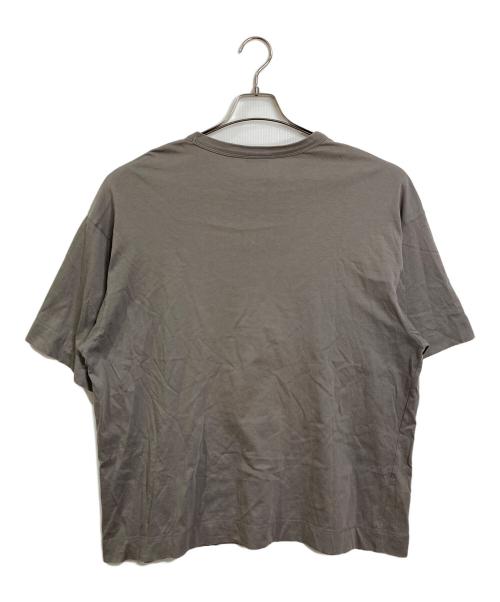 DRIES VAN NOTEN（ドリスヴァンノッテン）DRIES VAN NOTEN (ドリスヴァンノッテン) オーバーサイズコットンTシャツ　半袖カットソー　Tシャツ　Tee  無地 グレー サイズ:Sの古着・服飾アイテム