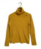 HAYAMA SUNDAYハヤマサンデイ）の古着「カシミヤニット　長袖ニット　タートルネック」｜イエロー