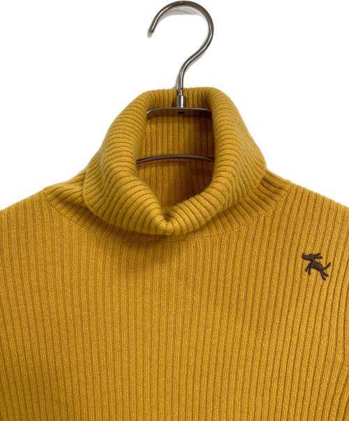 HAYAMA SUNDAY（ハヤマサンデイ）hayama sunday  (ハヤマサンデイ) カシミヤニット　長袖ニット　タートルネック イエロー サイズ:1/Mの古着・服飾アイテム