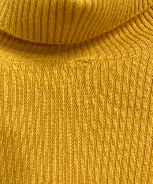 HAYAMA SUNDAY（ハヤマサンデイ）hayama sunday  (ハヤマサンデイ) カシミヤニット　長袖ニット　タートルネック イエロー サイズ:1/Mの古着・服飾アイテム